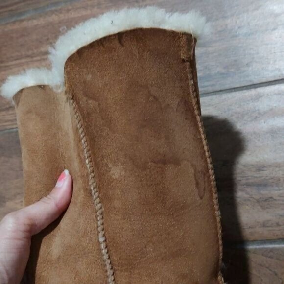 UGG 7 Baily Button Sherpa brown boots winter - Picture 3 of 6